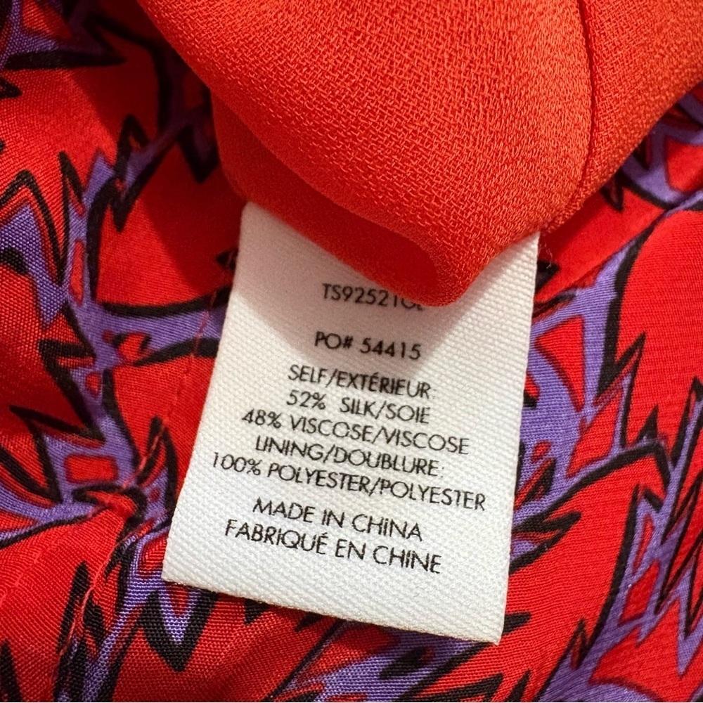 Derek Lam 10 Crosby Off Shoulder Tiered Silk Blend Maxi Dress Red Ruffles Sz 0 - Picture 16 of 16